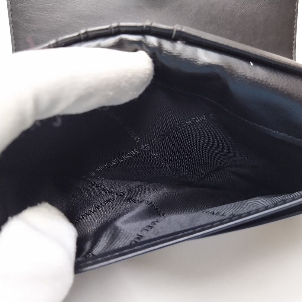 Michael Kors Jet Set Travel Black Quilted Leather Credit Card Fold Wallet - $298 - Picture 13 of 15